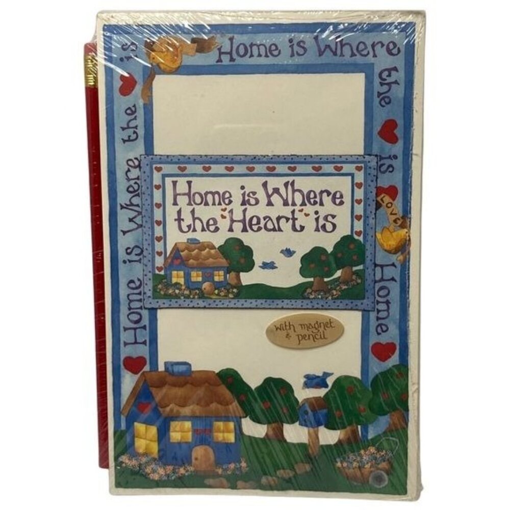 Vintage Home is Where the Heart Is Stationary Set Deadstock Sealed 1995